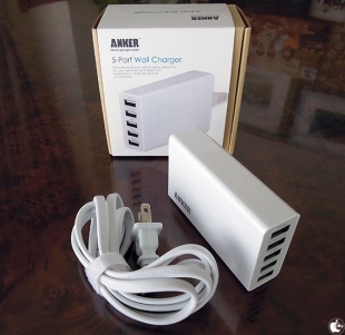 Anker 5V / 5A 5-Port Wall Charger
