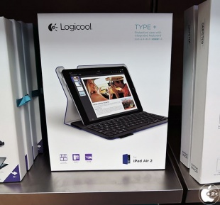 Apple Store、防水ファブリック素材を使用した、ロジクールのiPad Air 2用軽量キーボードカバー「Logicool Type+ Keyboard Folio for iPad