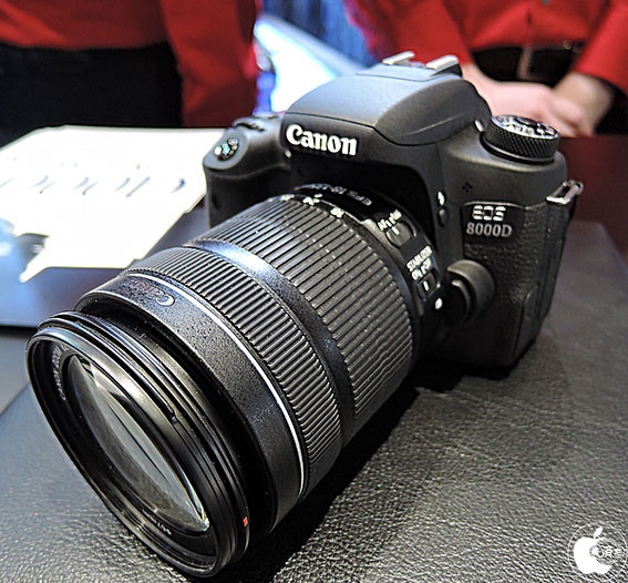 CP+2015：キヤノン、上位機種の風貌を備えたデジタル一眼レフカメラ「EOS 8000D」を展示 | レポート | Macお宝鑑定団
