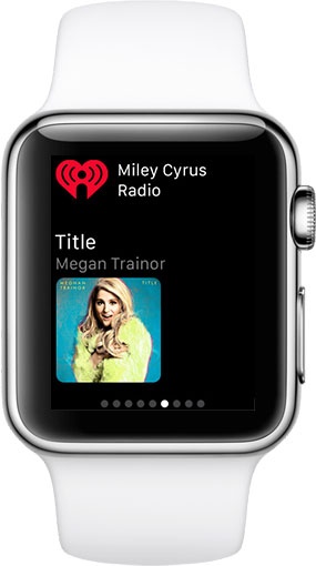 how to listen to iheartradio on apple watch