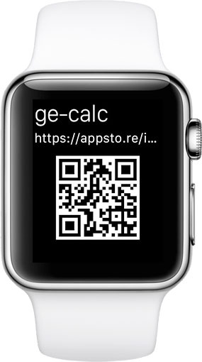 apple watch qr