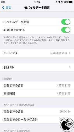 Apple SIMはiPhoneでは圏外表示