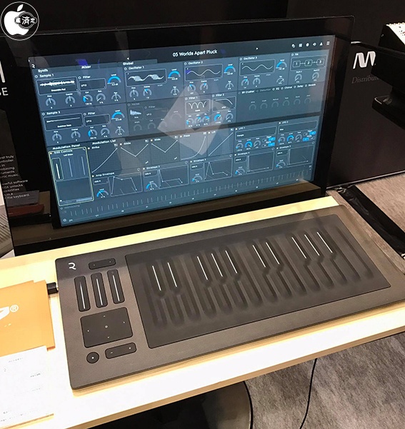 Apple Store、ROLIの5DタッチMIDIキーボード「ROLI Seaboard RISE 25 MIDI Controller」を