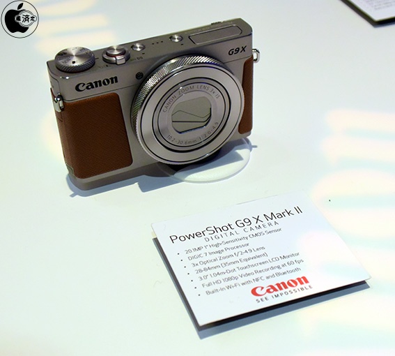 CES2017：キヤノン、Bluetooth対応の1.0型センサー搭載デジタルカメラ「PowerShot G9 X Mark II」を展示
