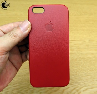 iPhone SEレザーケース - (PRODUCT)RED