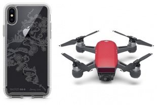 Tech21 Pure Clear Case for iPhone Chinese New Year Edition by Bovey Lee／DJI Spark Drone レッド