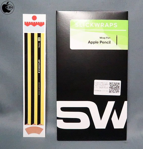 Slickwrapsのapple Pencilを個性的に変えられるスキンシール Apple Pencil Wraps Skins を試す アクセサリ Macお宝鑑定団 Blog 羅針盤