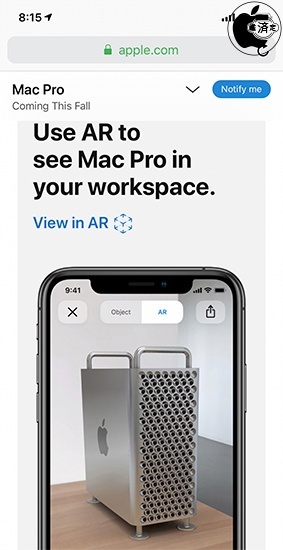 Mac Pro (2019)：View in AR