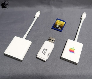 Apple Lightning - USB 3カメラアダプタ／Apple Lightning - SDカードカメラリーダー