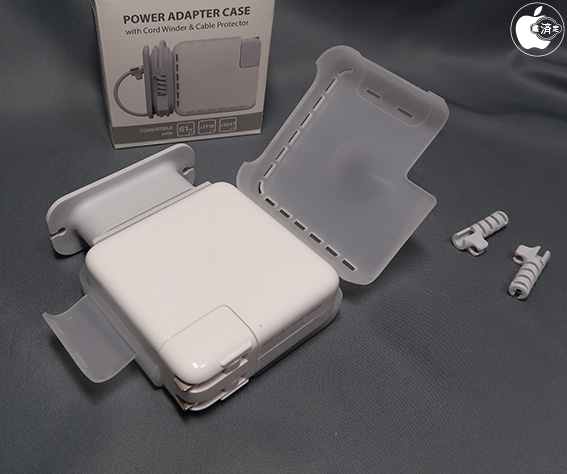 Lopnordのapple Usb C電源アダプタにusb Cケーブル収納機能を追加できる Lopnord Power Adapter Case を試す アクセサリ Macお宝鑑定団 Blog 羅針盤