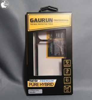 GAURUN iPhone13 Pro 対応 ケース 耐衝撃 ピュア ハイブリッド Black Edition