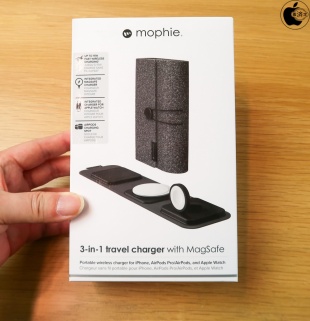 mophie 3-in-1 travel charger（MagSafe対応）