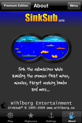 潜水艦破壊ゲームアプリ Sinksub Deep Sweep Lite を試す Iphone App Store Macお宝鑑定団 Blog 羅針盤