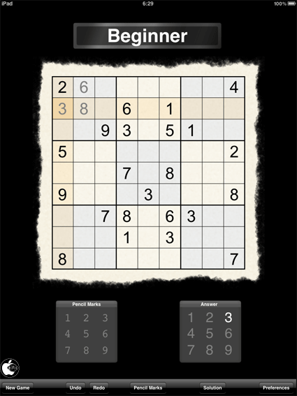 IPad Official Sudoku IPad App Store Mac Blog 