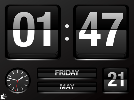 Ipad用卓上時計 カレンダーアプリ Flip Time Xl を試す Ipad App Store Macお宝鑑定団 Blog 羅針盤