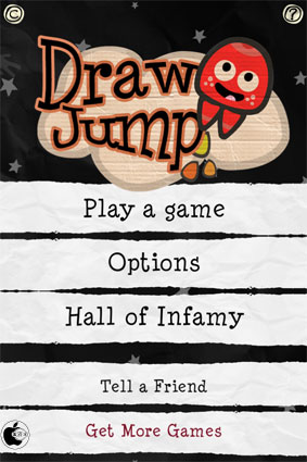 指で描いたトランポリンで キャラクターを飛ばし続けるジャンプゲームアプリ Draw Jump を試す Iphone App Store Macお宝鑑定団 Blog 羅針盤