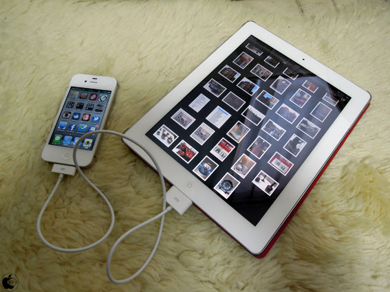 Usbfeverのiphoneとipadを直接接続するdock To Dockケーブル Iphone To Ipad Ipad2 Netlink Cable を試す アクセサリ Macお宝鑑定団 Blog 羅針盤