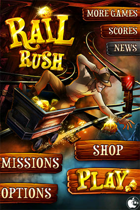 ランニングゲーム風トロッコゲームアプリ Rail Rush を試す Iphone App Store Macお宝鑑定団 Blog 羅針盤