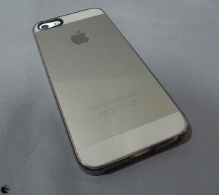 エアージャケットセット for iPhone 5（クリアブラック）