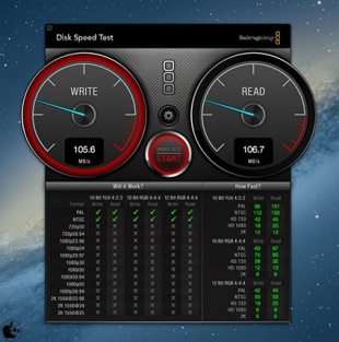 Blackmagic Disk Speed Test