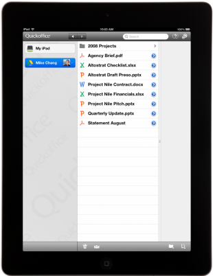 Quickoffice iPad
