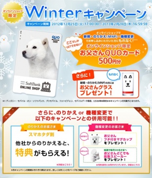 2012-2013 Winterキャンペーン