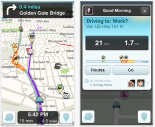 Waze social GPS traffic & gas