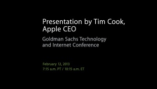 Goldman Sachs Technology and Internet Conference - February 12, 2013