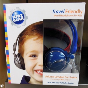 KIDZ GEAR Volume Limit Fold-Flat Travel ヘッドフォン