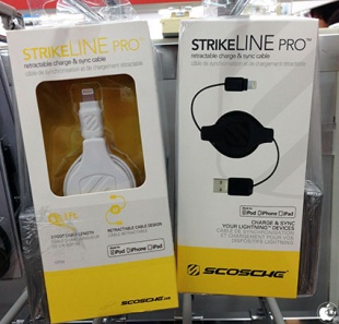 Scosche trikeLINE pro USB-Lightning巻き取り式ケーブル