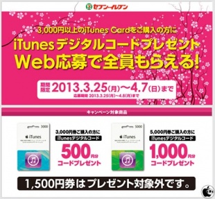 iTunes Cardキャンペーン