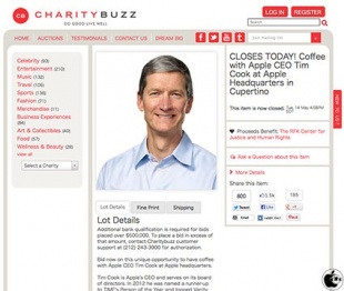 Coffee with Apple CEO Tim Cook at Apple Headquarters in Cupertino, California