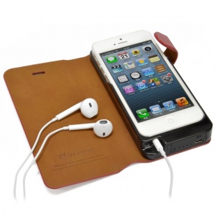 Leather Case Battery for iPhone5