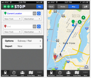 HopStop Transit Directions for iPhone