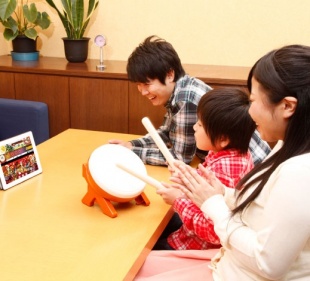 太鼓コントローラ 太鼓とバチ