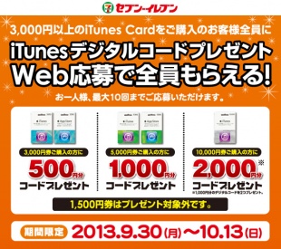 iTunes Cardキャンペーン