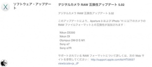Digital Camera RAW Compatibility Update 5.02