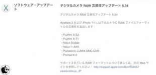 Digital Camera RAW Compatibility Update 5.04