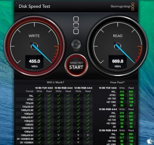 Blackmagic Disk Speed Test
