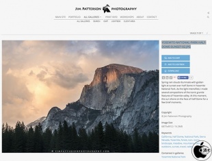 Spring sunset over Half Dome in Yosemite