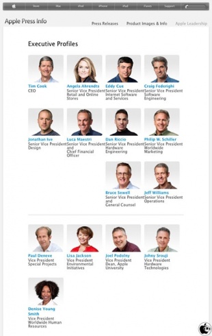 Appleの役員について