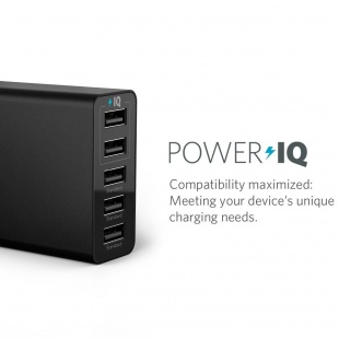 Anker 25W 5-Port Desktop USB Charger with PowerIQ