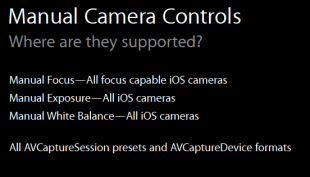 Manual Camera Controls