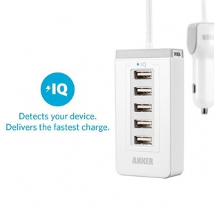 Anker 40W 5ポート USBカーチャージャー
