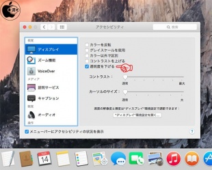 透明度を下げる