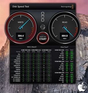 Blackmagic Disk Speed Test