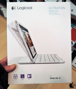 Logicool Ultrathin Magnetic clip-on keyboard cover for iPad Air 2