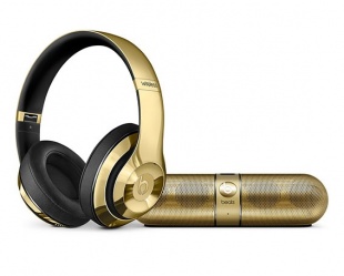 Beats Studio Wireless And Beats Pill Gloss Gold Edition