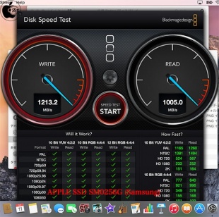 Blackmagic Disk Speed Test