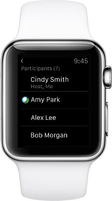 Cisco WebEx Meetings for Apple Watch